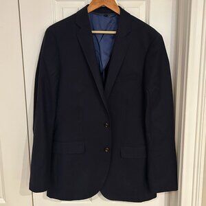 J Crew Slim Wool Navy Blazer 40L